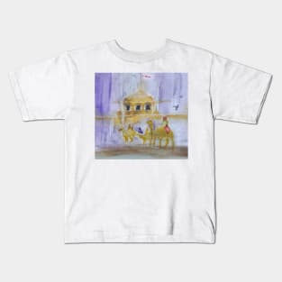 Camels at desert fair Kids T-Shirt